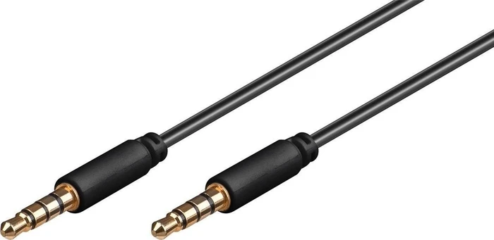 PremiumCord 4-poliger Jack M 3.5 -> Jack M 3.5, 0.5m