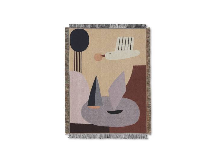 Ferm Living Tenture murale Bird 80x110 cm