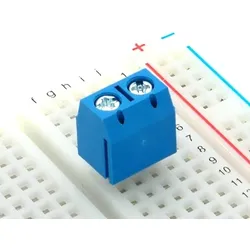 Anschlussklemme, schraubbar, 90° gewinkelt, 1,25mm2, RM 5,08mm, 2-polig