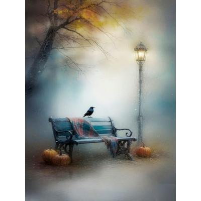 CALVENDO Puzzle Krähe auf der Bank | 1000 Teile Lege-Größe 64x48cm Foto-Puzzle für glückliche Stunden, Sonstige von , Calvendo Puzzle