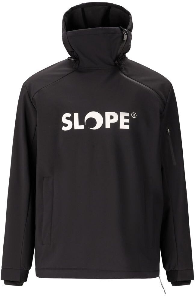 Slope  - Fletcher M's Softshell Hoodie Black - S - Blouson Ski