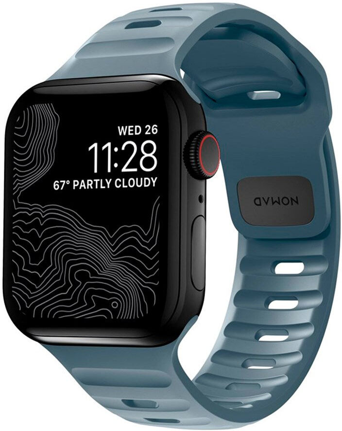 Nomad Apple Watch (42/44/SE/45/46/49mm) Sport Band Rem - Marine Blue