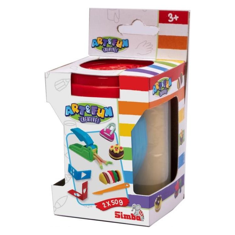 Simba A&F Knetdose mit Zubehör, 4-sort. (106324742)
