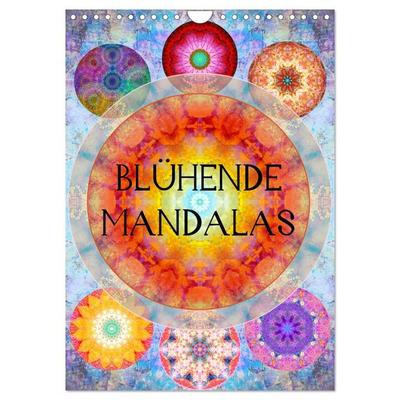 Blühende Mandalas (Wandkalender 2026 DIN A4 hoch), CALVENDO Monatskalender