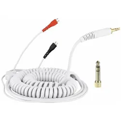 Kabel DeLuxe HD 25 spiral/weiss 3,5 m (40180-CWD35) (3.50 m, AUX Kabel), Audiokabel