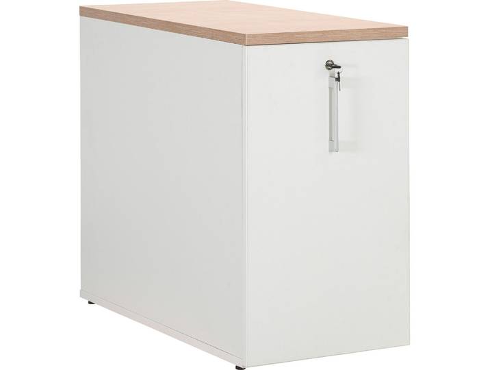Caisson hauteur bureau bois Tower H 73cm Excellens / Arko Chêne clair/Blanc - Caissons hauteur bureau - Bruneau