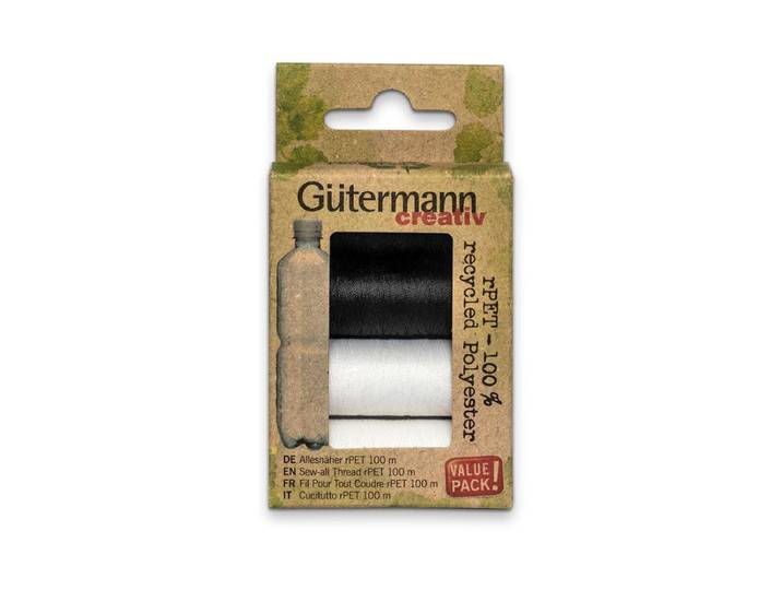 Gütermann Nähfaden-Set rPET 100m / 4 Stück