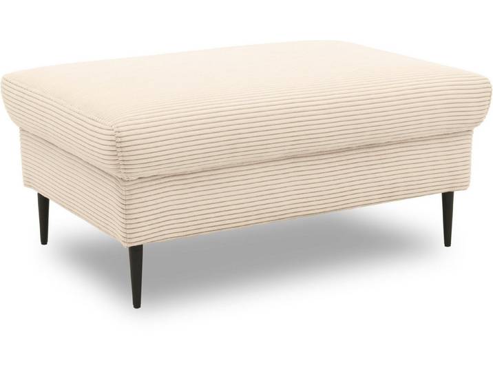 DOMO collection Sitzhocker Modica, Auch in Cord, Fußhöhe passend für gängige Saugroboter!