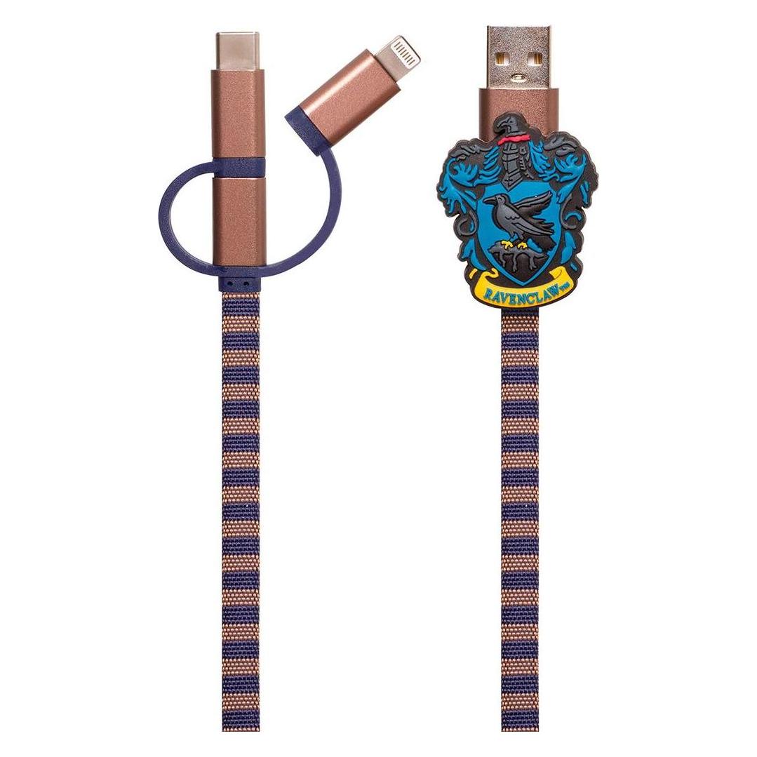 PowerSquad Ladekabel 3in1 Hogwarts Ravenclaw (1 m, USB 3.2 Gen 1, 5 W) (1002653)