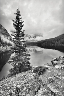 BREUER Duschrückwand Foto Bergsee 255 x 150 cm 9480565000204
