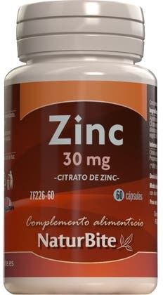 Naturbite Zinc Citrato 30 mg 60 caps
