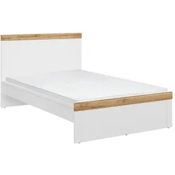 BETTRAHMEN 120/200 Hella Weiß und Holz