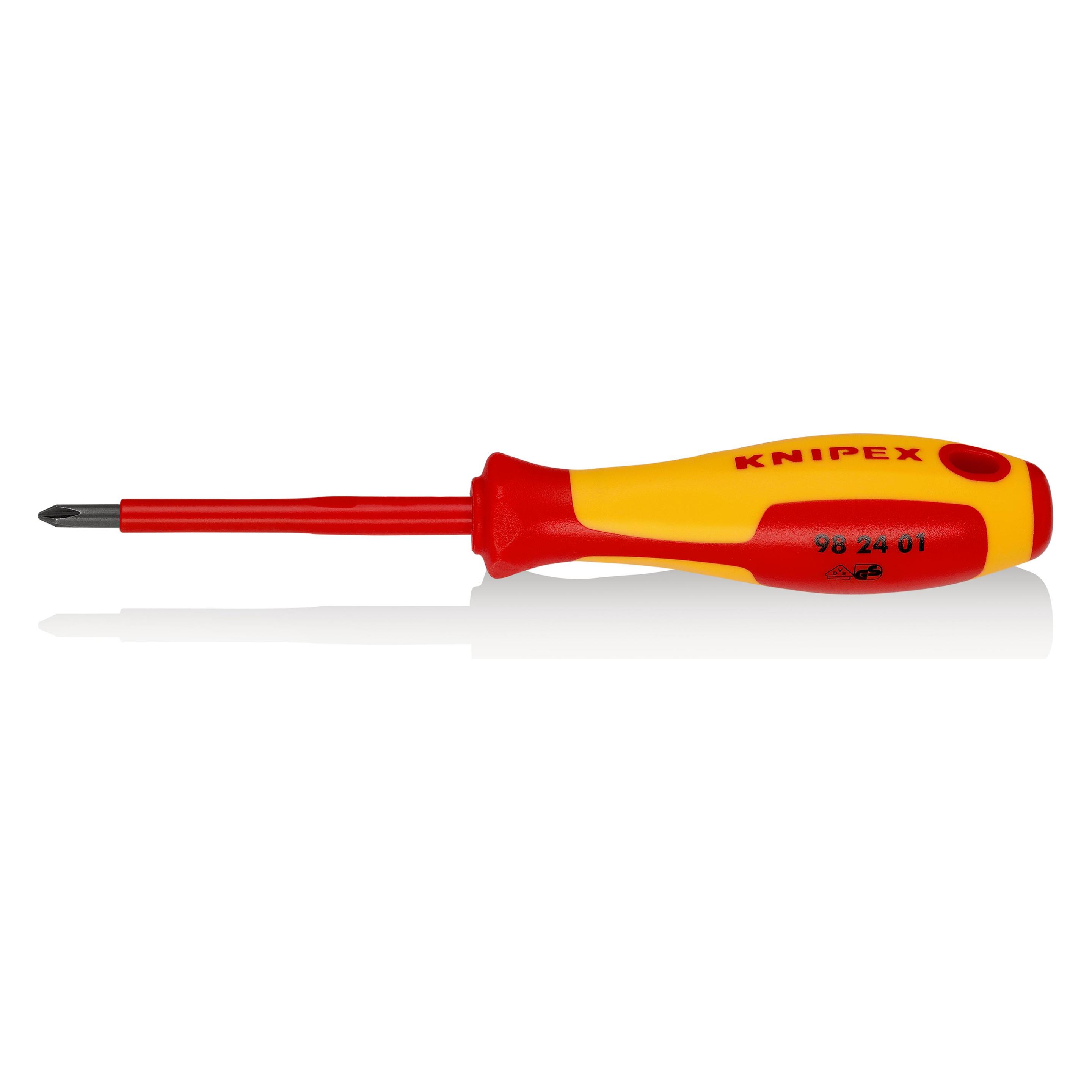 Knipex Schraubendreher für Kreuzschlitzschrauben (Phillipps-Kreuzschlitz (PH)) (98 24 01)