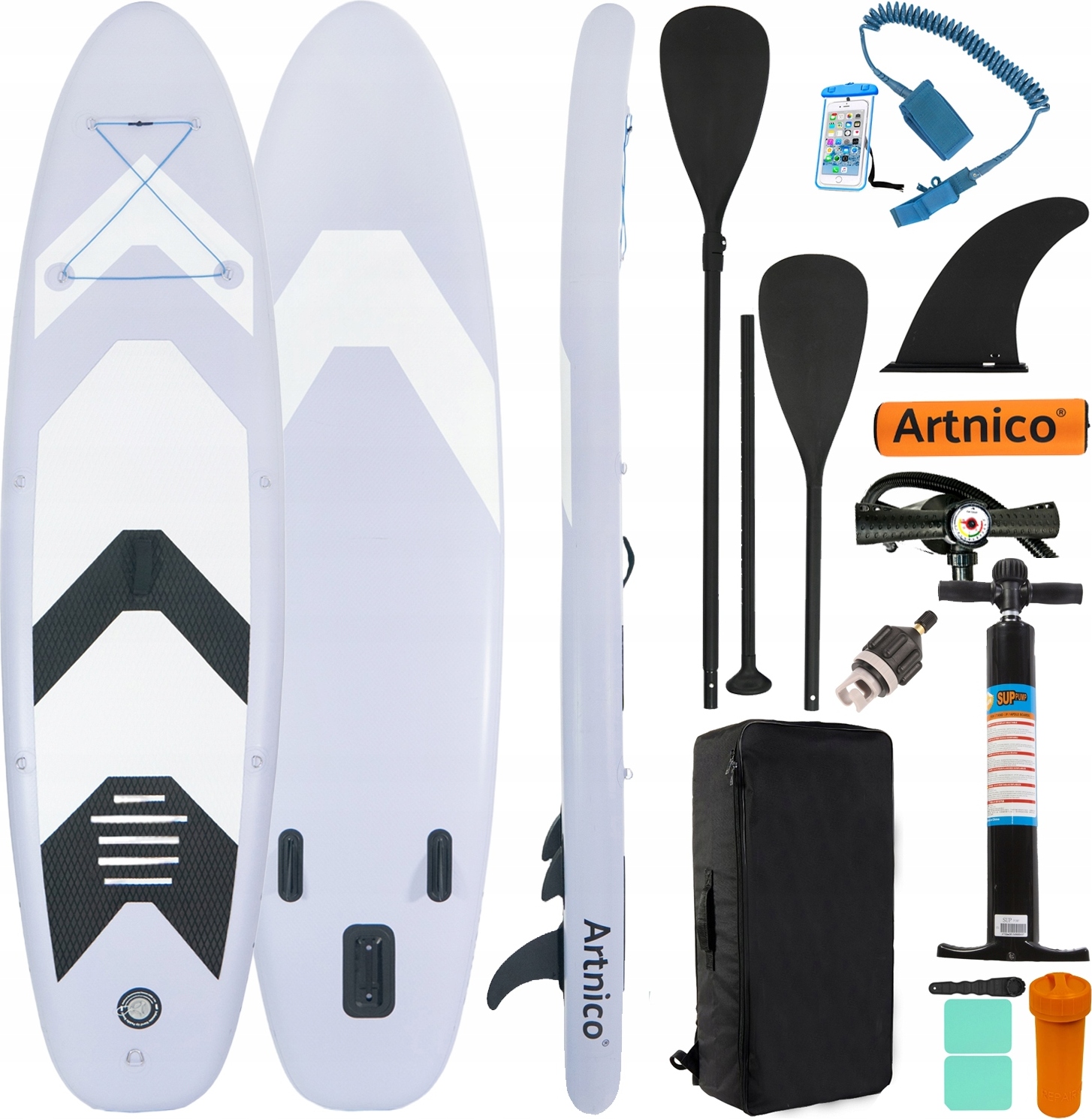 SUP-Board 320 cm Stand Up Paddle mit Komplettset-Paddel und Pumpe