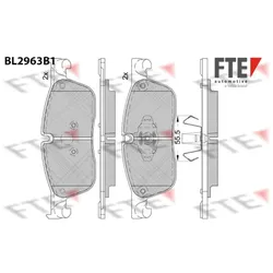 Bremsbelagsatz Scheibenbremse FTE 9011207 für Jaguar Land Rover XE
