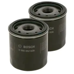 2x Ölfilter BOSCH 0 986 452 028 für Daihatsu Charmant Cuore VII