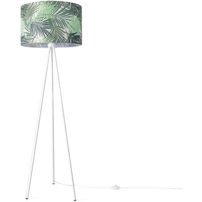 PACO HOME Stehlampe "Trina Ostende", schwarz, H: 148,5cm, Leuchten, Lampenschirm Büro Stativ Leselampe Deko Kinderzimmer Jungle, Stehlampe