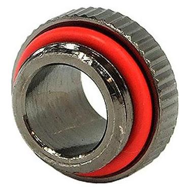 Aquatuning Doppelnippel G1/4 AG auf G1/4 AG mit O-Ring black nickel (64067)