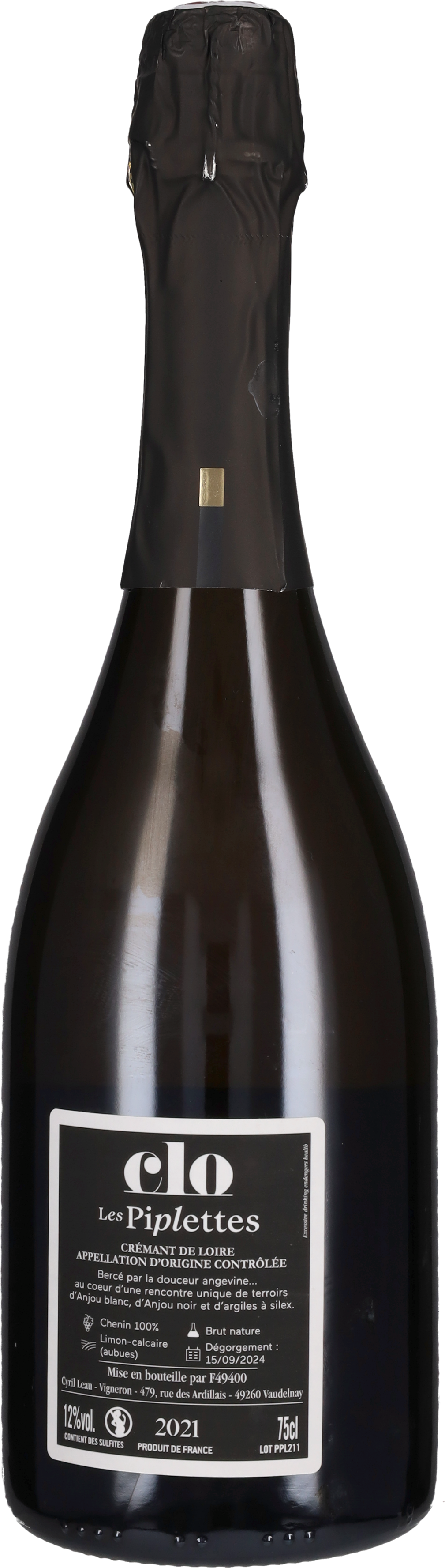 Cremant de Loire 'Piplettes' Domaine Clo