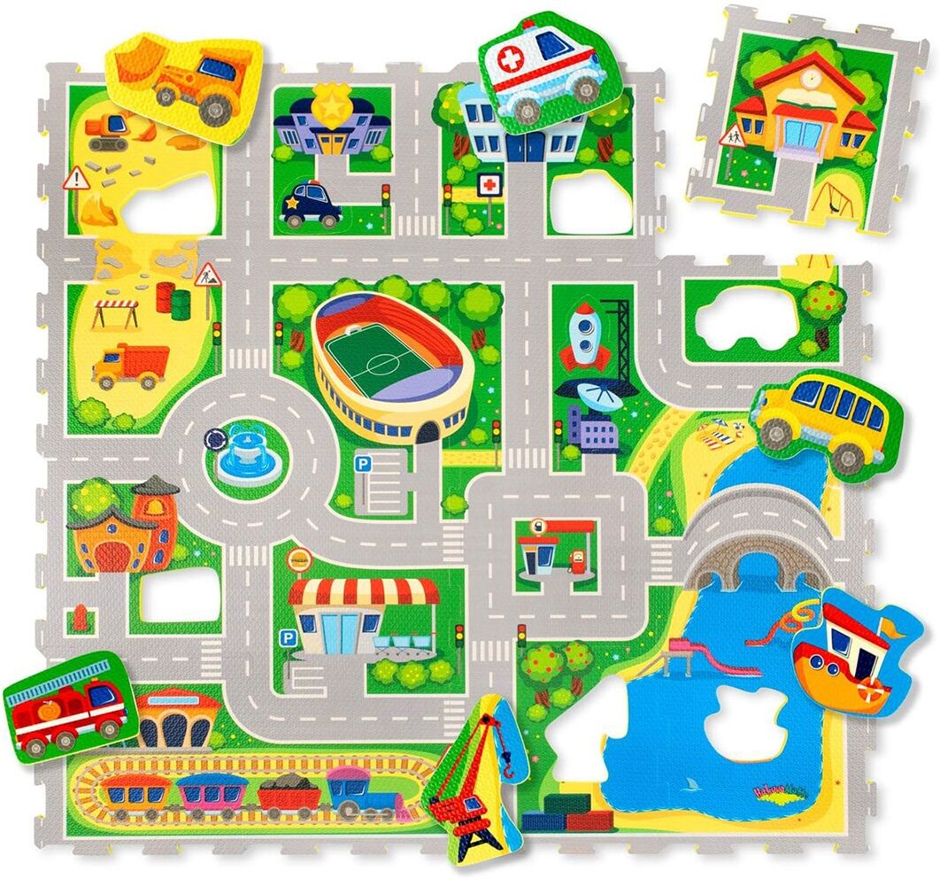 HAKUNA MATTE Alfombra Puzle Ciudad 120 x 120.