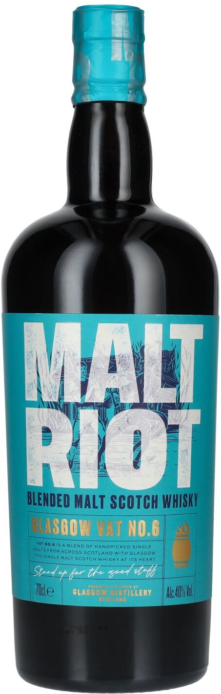 Glasgow 1770 Glasgow MALT RIOT Blended Malt Scotch Whisky 40% Vol. 0,7l