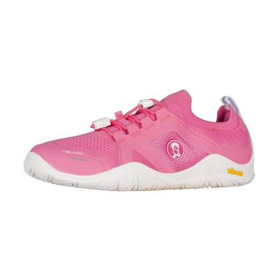 Barfußschuh TROLLKIDS "KIDS NORDLAND BAREFOOT HIKER", Jungen, Gr. 34, Synthetik, pink (candy pink), Schuhe Barfußschuh, Mit Vibram Sohle, Schnürsenkel mit Schnellverschluß