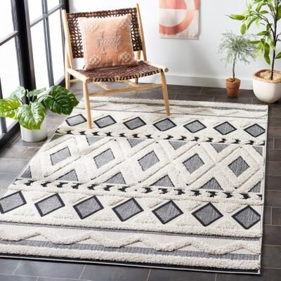 SAFAVIEH Cottage Gefion Indoor/ Outdoor Moroccan Boho Rug