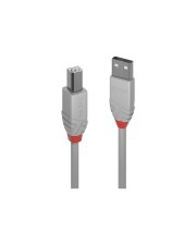 Lindy 5m USB 2.0 Typ A an B Kabel Anthra Line Digital/Daten Anschlusskabel 5 m Grau (36685)