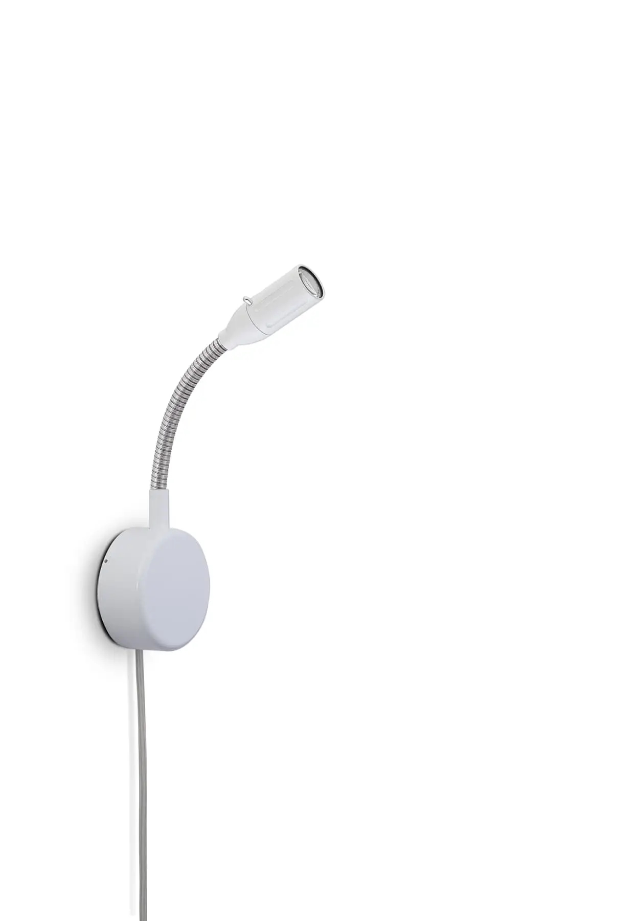Less´n´more ZEUS LED-Wandleuchte, Kopf Weiß, 15 cm Aluminium, mit Tastdimmer Z-BWL1-V-KW-FA 4251908546053
