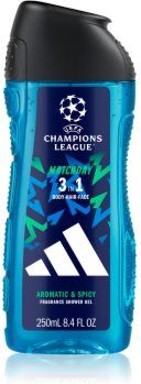 Adidas UEFA Champions League Matchday gel de duche perfumado para homens 250 ml. UEFA Champions League Matchday