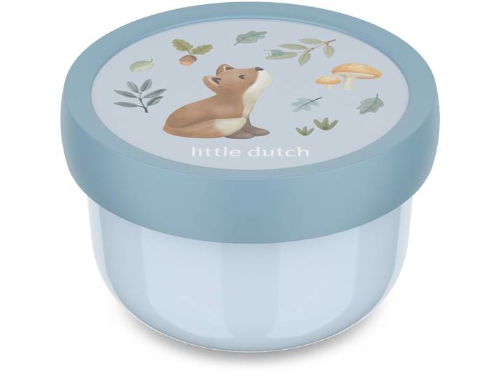 Mepal Fruitbox Campus Little Dutch - 300 ml - Inclusief fruitvorkje - Sluit goed af - Snackdoosje - Forest Friends