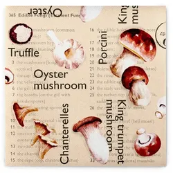 Sovie HORECA Serviette Pilze in Braun aus Linclass® Airlaid 40 x 40 cm, 50 Stück