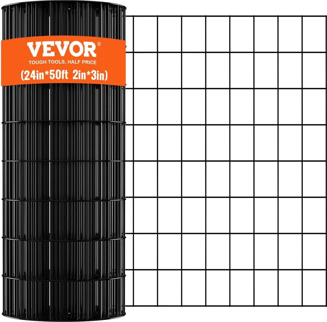 VEVOR Verzinkt Draadgaas met Vinylcoating, 61 x 1524 cm, 1,6 mm dikte