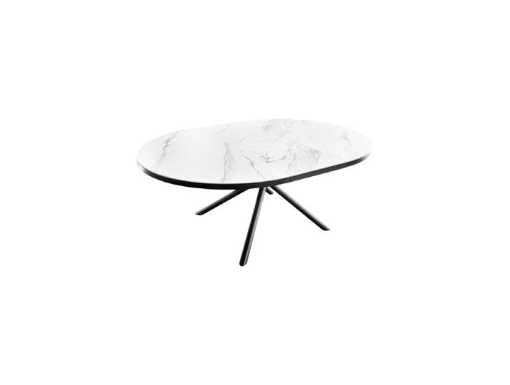 Ausziehbarer Designer Esstisch „Mikado“, 120-160 x 120 cm Keramik Invicta Interiors