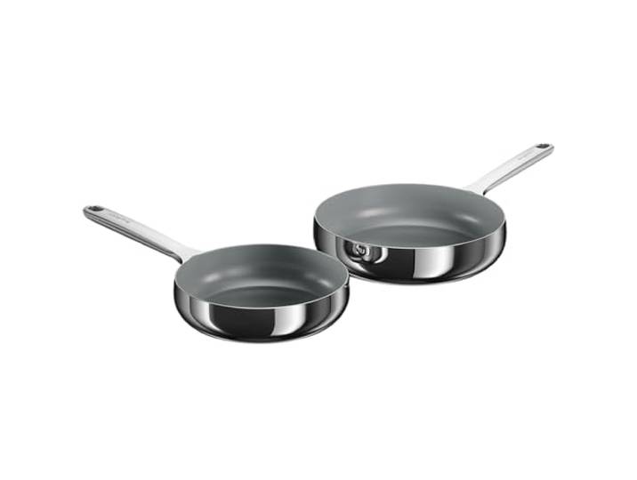 BergHOFF Home Pfannenset - 2-tlg. - Antihaft-Pfanne ohne PFAS – beschichtete Pfannen – Edelstahlpfanne – Frying Pan - Universalpfannen für alle Herdarten