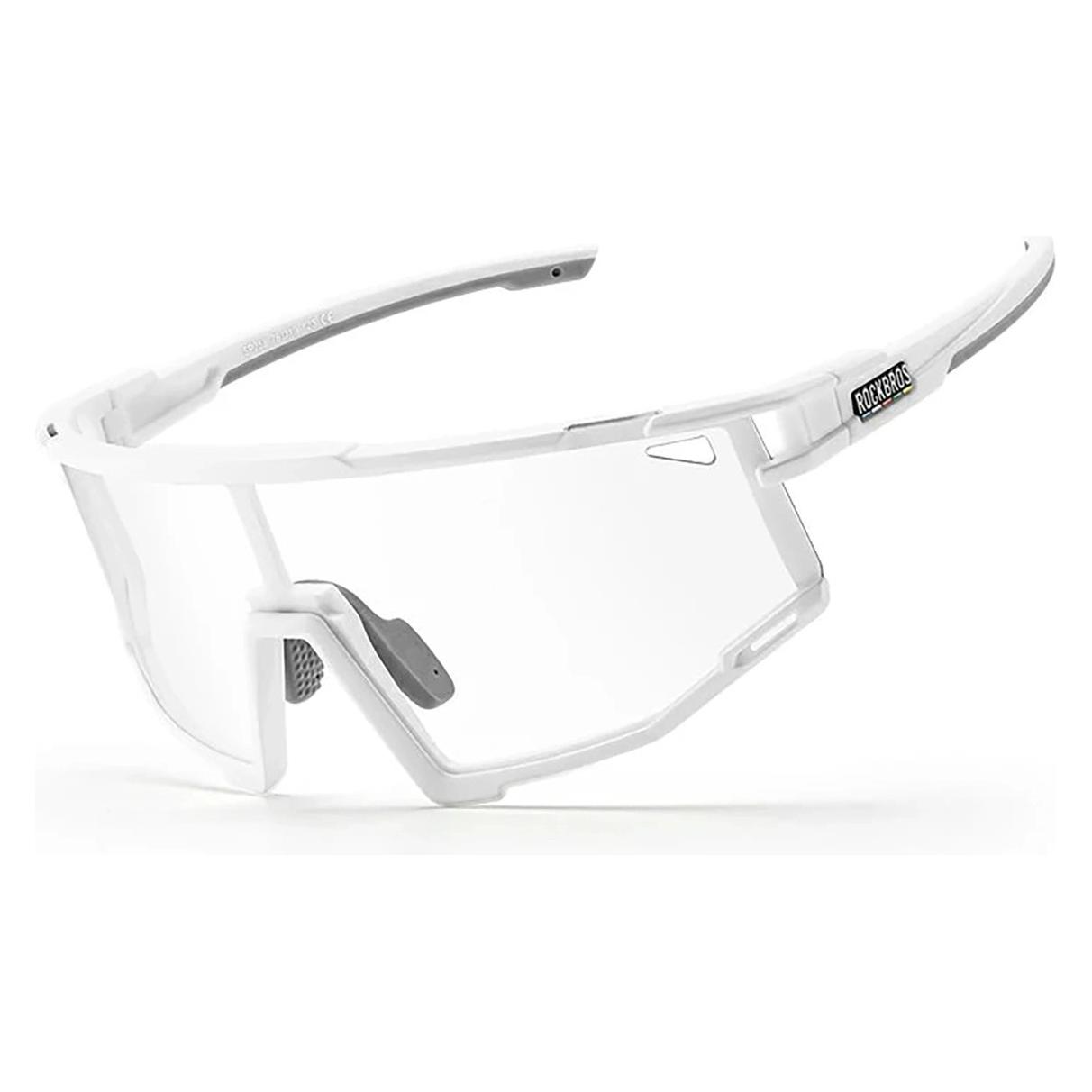 Rockbros Okulary rowerowe SP258 ROAD TO SKY fotochromowe - białe (Weiss) (ROCKBROS)