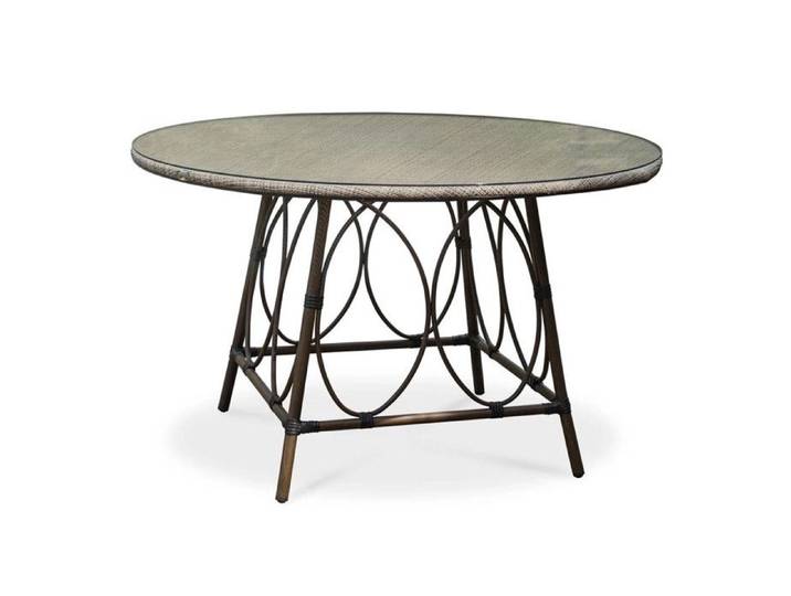 Table de Jardin Ronde  Ushuaia  125cm Marron