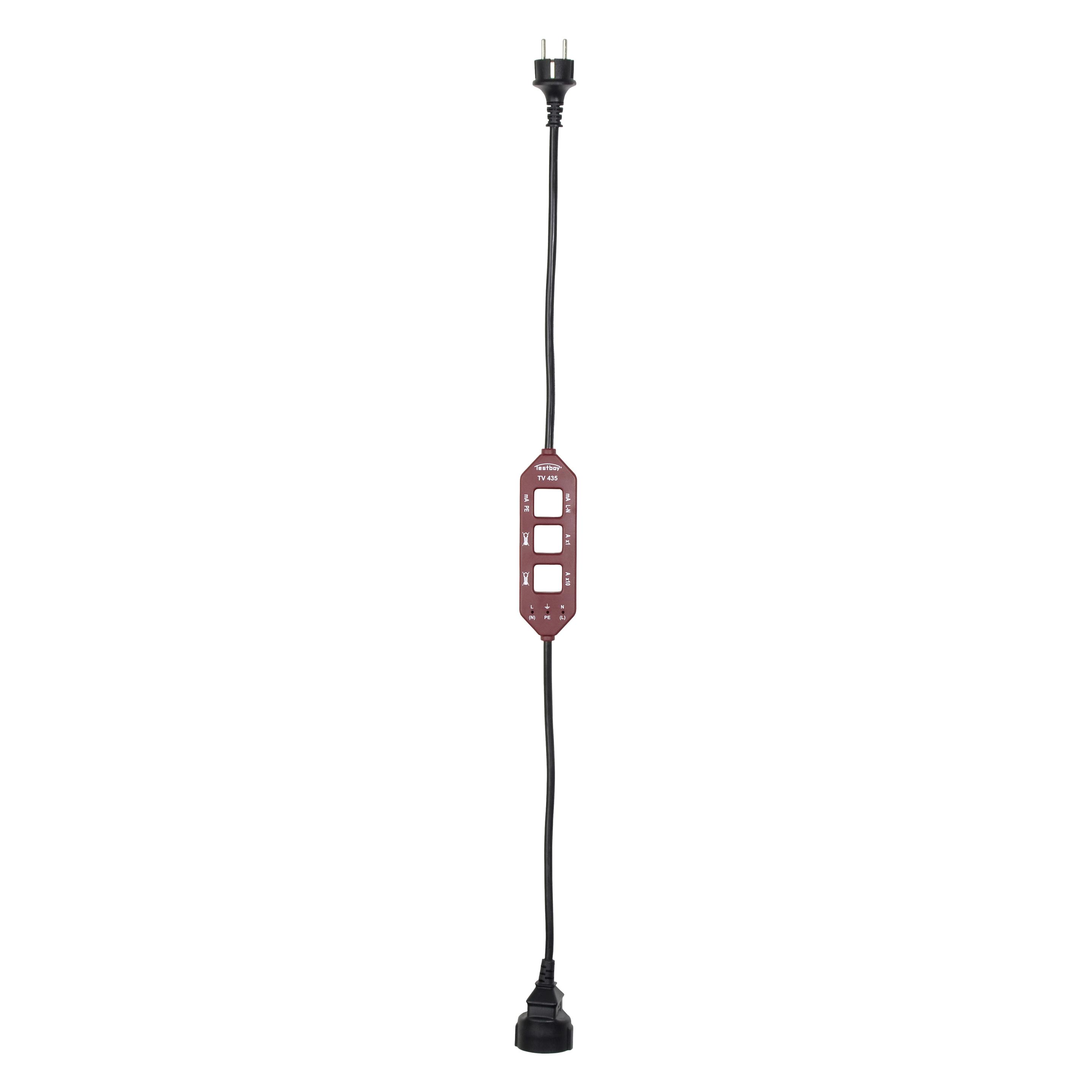 Testboy Strommessadapter TV 435 Laststrom-/Differenz-/Leckstrommessung (CAT III 300V) (Testboy TV 435)