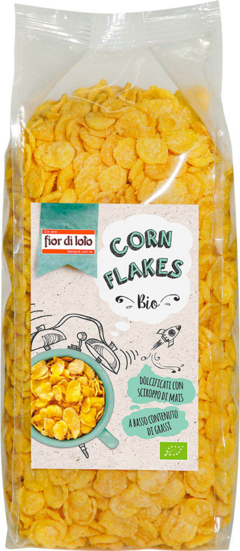 FIOR DI LOTO Corn Flakes Bio 375 Grammi 