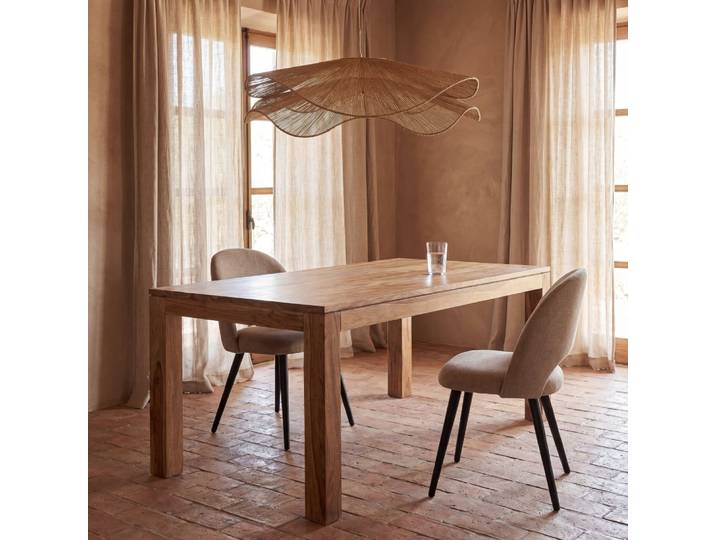 Table à manger en bois de sheesham massif, L180 cm