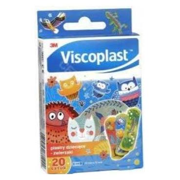 3M Viscoplast, Kinderpflaster, Tiere, 20 Stück (20x) (54946555)