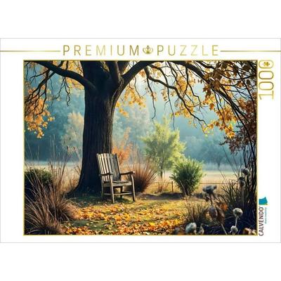 CALVENDO Puzzle Novemberruhe im alten Garten | 1000 Teile Lege-Größe 64x48cm Foto-Puzzle für glückliche Stunden