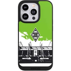 Nivocase Handyhülle für Apple iPhone 14 Pro Hülle NIVOpure Case Schwarz Borussia Mönchengladbach Fanartikel (Apple iPhone 14 Pro), Smartphone Hülle, Schwarz