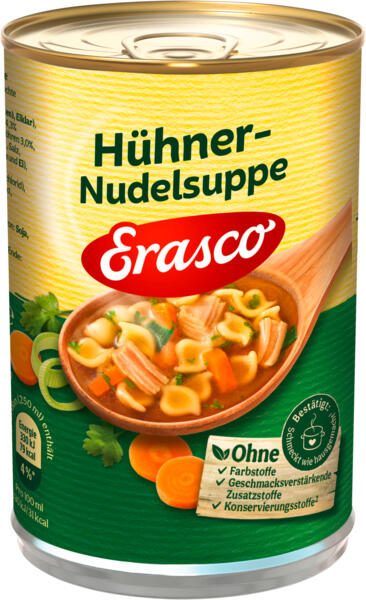 Erasco Hühner-Nudelsuppe 390,0 g 128670000