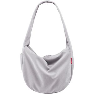Reisenthel Umhängetasche Moonbag, aus Polyester, cord grey, 3 Fächer, 48 x 33 cm