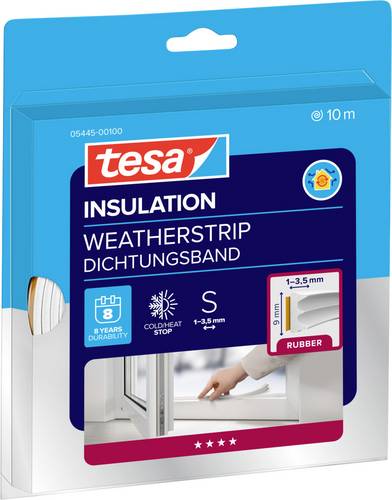 tesa E-PROFILE 05445-00100-00 Dichtband tesamoll Weiß (L x B) 10 m x 9 mm 1 St.
