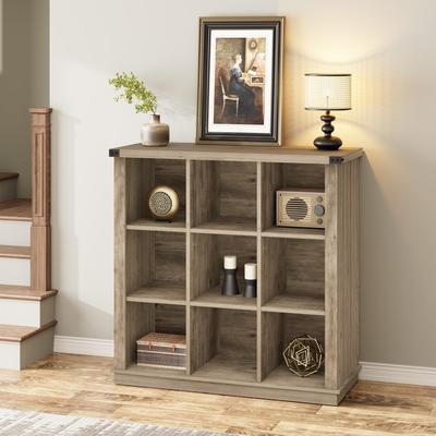 Garvee 9 Cube Storage Organizer Bookshelf Horizontal Bookcase Storage Bookcas