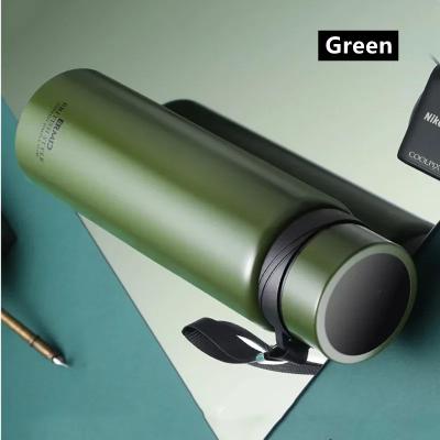 Inspire Select Double Wall 304 Stainless Steel Vacuum Flask With Filter Large Capacity Leakproof Sport Thermos green 54.1 Fl Oz