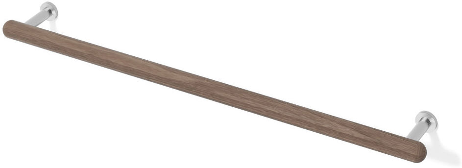 17 Stories Iklakh 68 cm L 1 - Bar Wall Mounted Towel Bar Walnut 3cm H X 68cm L X 9cm D
