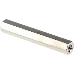 RS PRO, Zubehör Befestigungstechnik, Brass Hex Threaded Spacer M4x45mm Female